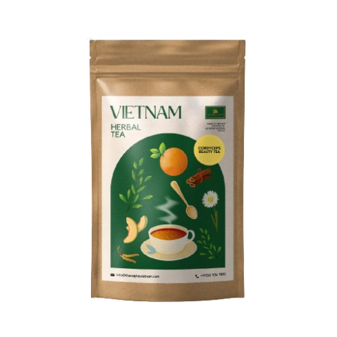 The Caphe Vietnam Cordyceps Beauty  Tea, 15 Sachets