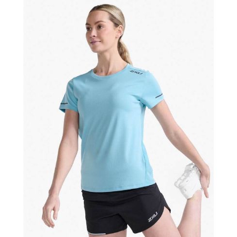 2XU Women's Aero Short Sleeve  T-Shirt -Sky Blue 