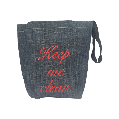 Embroidered "Keep Me Clean" Washable Car Trash Bag