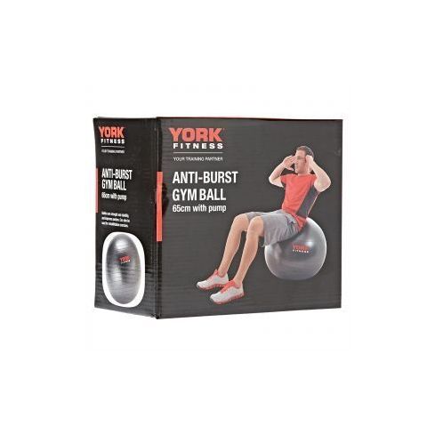 York Fitness Anti - Burst Gym Ball With Pump 65Cm