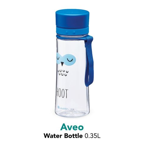Aladdin My First Aveo Owl Water Bottle for Kids 0.35L Blue