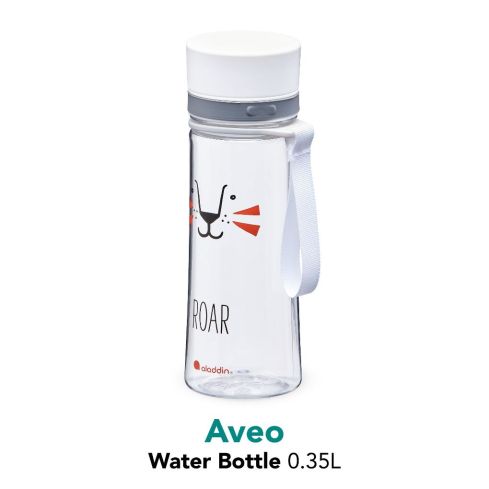 Aladdin My First Aveo Lion Water Bottle for Kids 0.35L White / Orange New design