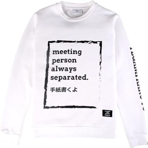 Iwyl Meeting Person White Color Sweatshirt For Men 