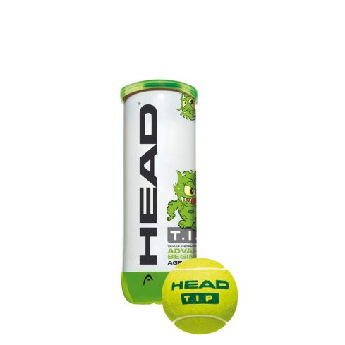 Head TIP Green 3 Tennis Balls Single Can