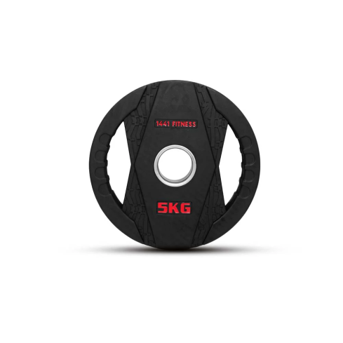 1441 Fitness Black Rubber Dual Grip Plate - 2.5 Kg To 20 Kg (Sold As Per Piece)