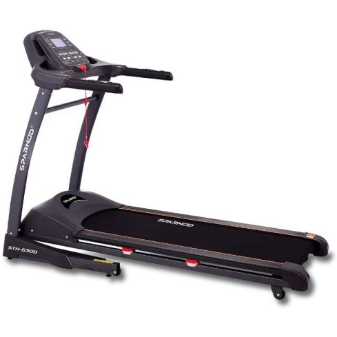 Sparnod Fitness (2.75 Hp Dc Motor) Auto Incline Treadmill With Heart Rate Sensor - STH-5300