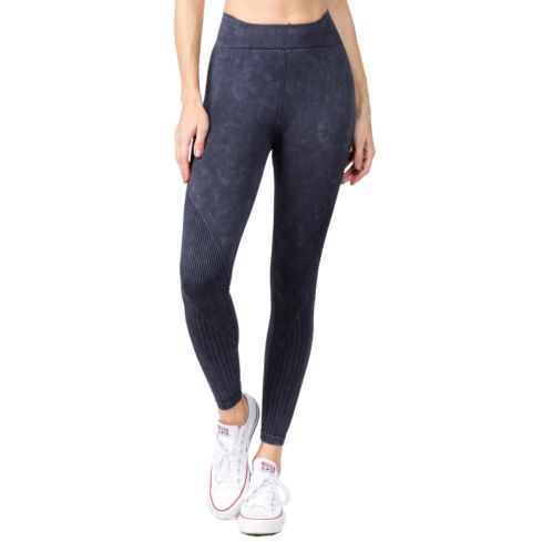 Judson & Co Women's High Rise Seamless Ribbed Workout Tights