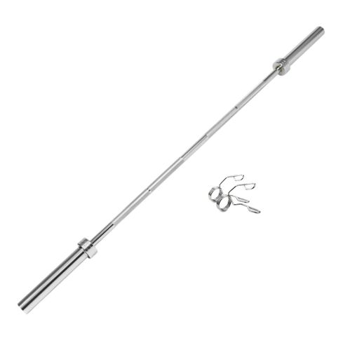 1441 Fitness 7 Ft Olympic Barbell With Spring Collars - Chrome |20 Kg