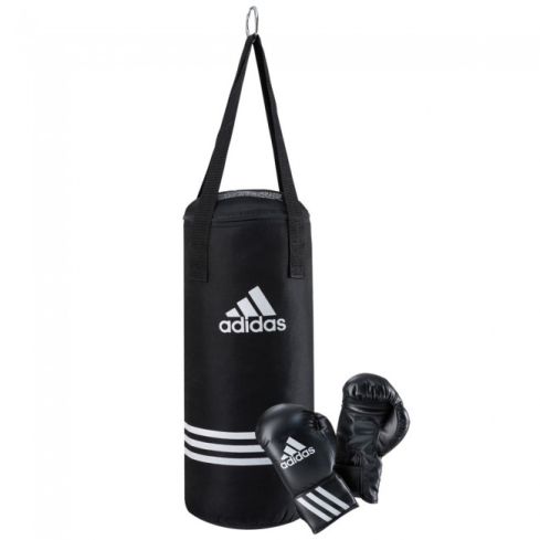 Adidas Kids Boxing Set With Nylon Straps - Black Set