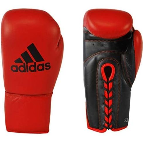Adidas Kombat Boxing Glove w/Rigid Cuff - Red/Black