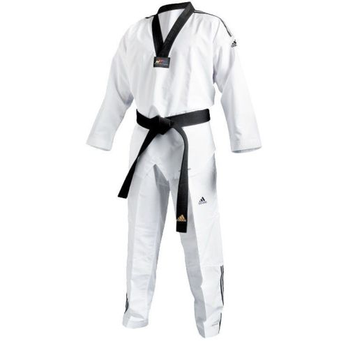 Adidas Adi Fighter 3 Taekwondo Uniform - White/Black
