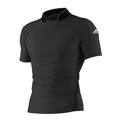 Adidas Men's Rash Guard T-Shirt w/ Neoprene Neck - Black