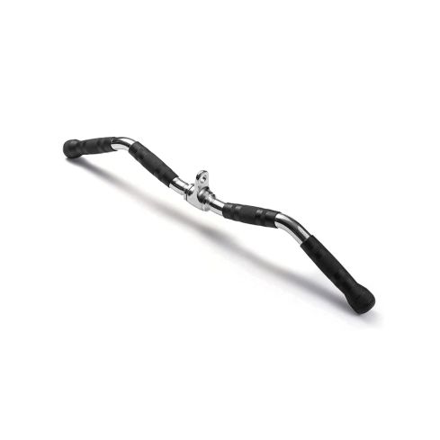 1441 Fitness Lat Attachment - Curl Bar Lat Attahcment rotating with Rubber Grips  