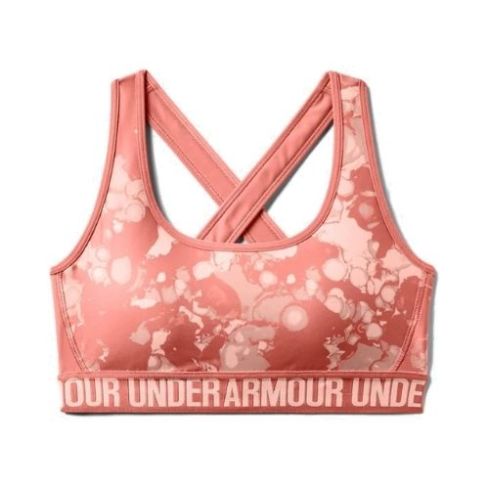  Under Armour Women's  Crossback Mid Printed Sports Bra