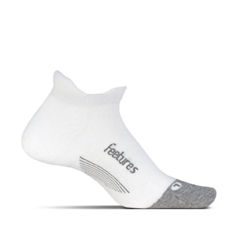 Feetures Women's Elite Ultra Light socks No Show Tab -White