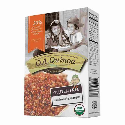 O.A Quinoa Organic Premium Red Quinoa 340g