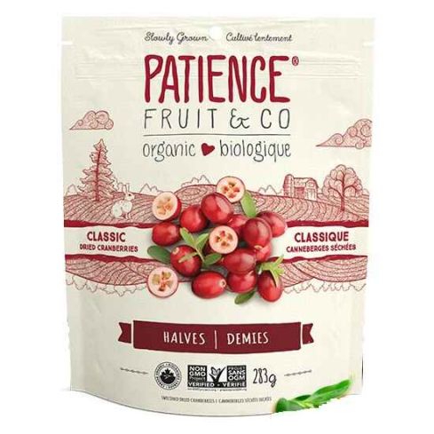 Patience Organic Dried Cranberry, Gently Sweetened 283 g