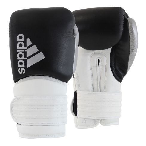 Adidas Hybrid 300 Boxing Glove - Black/White/Silver