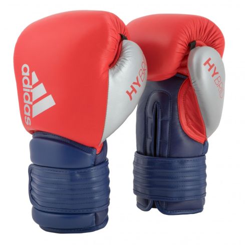 Adidas Hybrid 300 Boxing Glove - Red/Ink