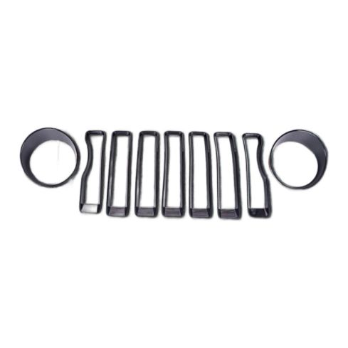 Jeepers Grille Inserts & Headlight Cover Trim for Jeep Wrangler JL