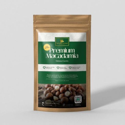 The Caphe Vietnam Premium Roasted Unsalted Macadamia Nut, Vip Size Without Shell Nuts 