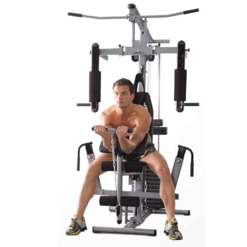Marshal Fitness 9985 Multi use Home Gym with 210 LBs Weight Stack