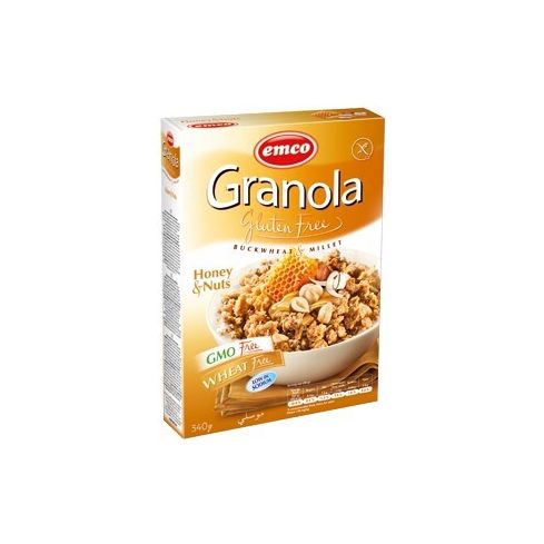 Emco Gluten Free Granola With Honey And Nuts 340g