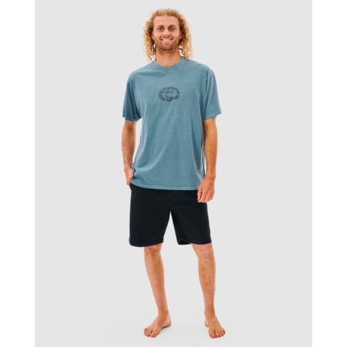 Rip Curl Men's Rinsed Tee Blue Stone