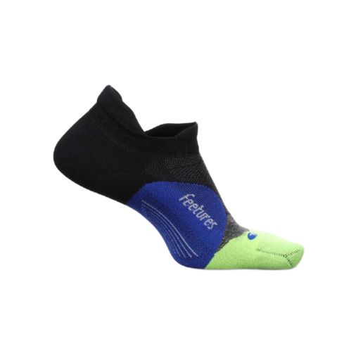 Feetures Women's  Elite Light Cushion socks No Show Tab-Sea Ice