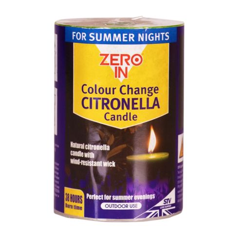 Stv   Citronella Colour-change Pillar Candle