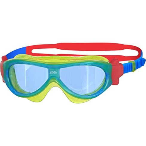 Zoggs Junior Phantom Kids Mask - Green/Blue Tinted