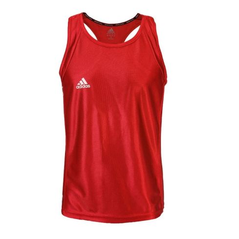 Adidas Men's Amateur Boxing Tank Top Sleeveless - Red/White