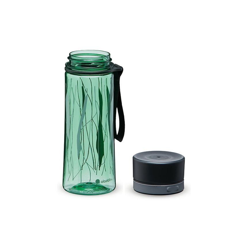 Aladdin Aveo Water Bottle Basil Green Leaf Print 