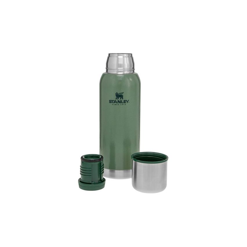 Stanley Adventure Stainless Steel Vacuum Bottle 1L / 1.1QT Hammertone Green 