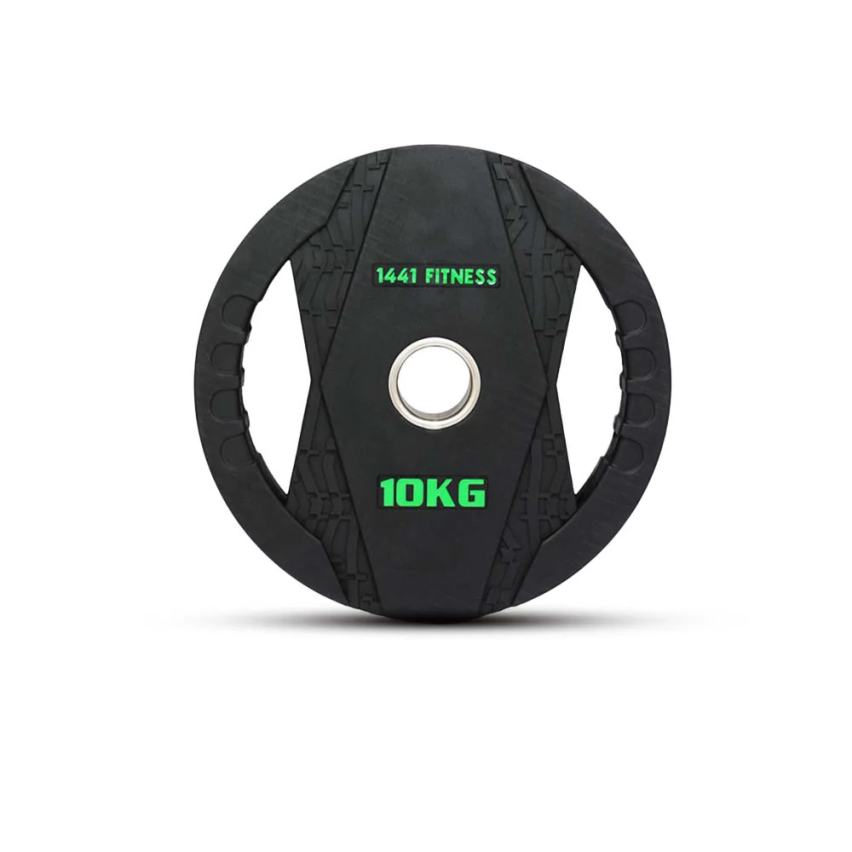 1441 Fitness Black Rubber Dual Grip Plate - 2.5 Kg To 20 Kg (Sold As Per Piece)