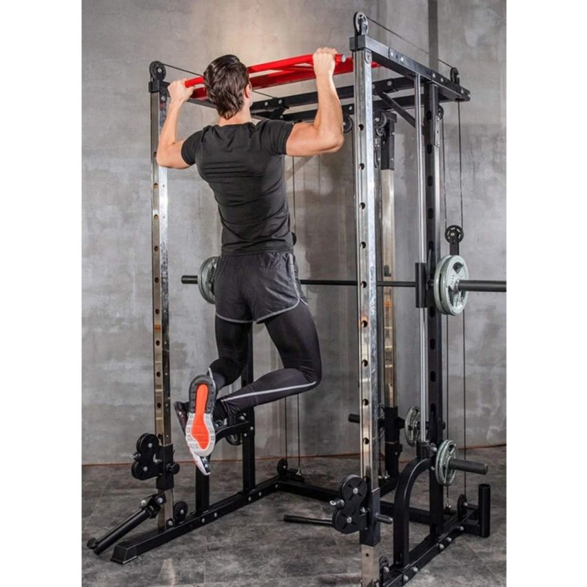 1441 Fitness Heavy Duty Smith Machine with Cable Crossover & Squat Rack - J009  