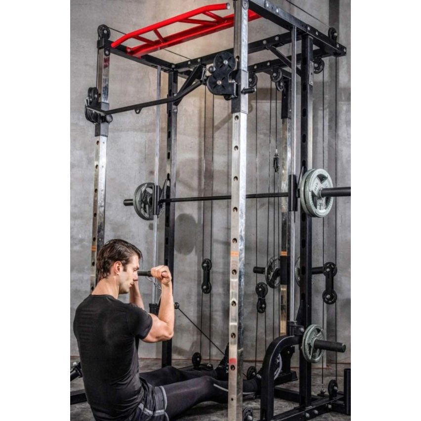 1441 Fitness Heavy Duty Smith Machine with Cable Crossover & Squat Rack - J009  