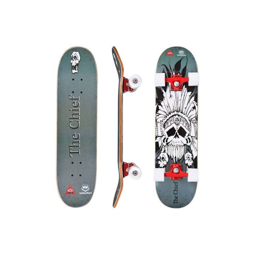 WinMax Skateboard for Beginners and Adults with 9 Ply Maple Deck, 60 x 45 mm PU Wheel