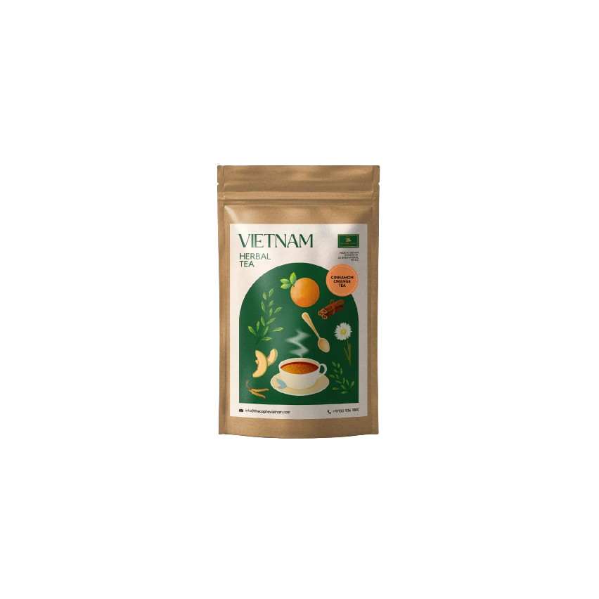 The Caphe Vietnam Cinnamon Orange Herbal Tea, 15 Sachets