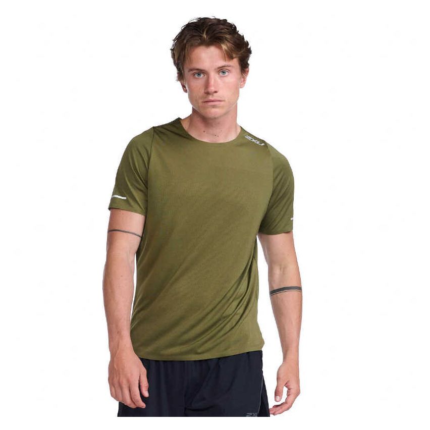 2XU Men's Light Speed Tech Short Sleeve T-Shirt Olive