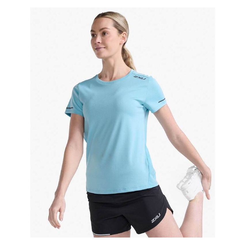 2XU Women's Aero Short Sleeve  T-Shirt -Sky Blue 