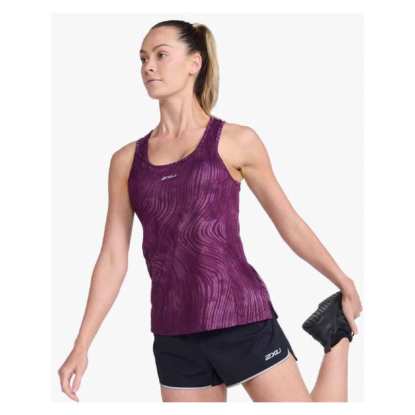 2XU Women's Light Speed  Sleeveless T-shirt -Purple 