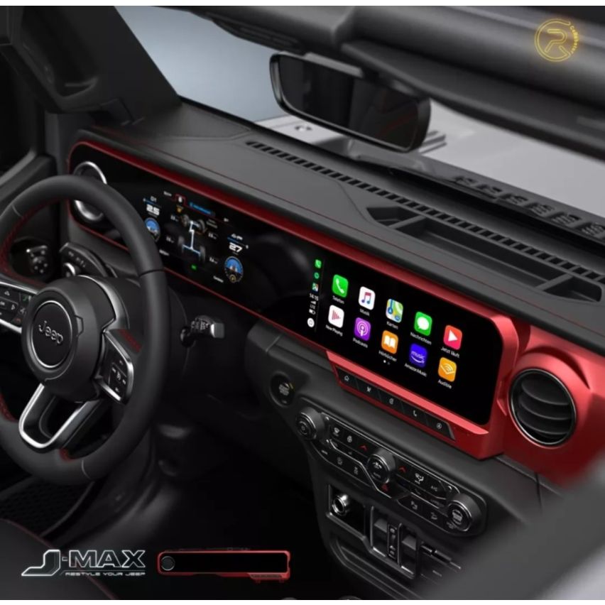 Jeepers Carobotor J-Max Digital Instrument Cluster Dashboard+radio For Jeep wrangler JL / JT (2018 till present)