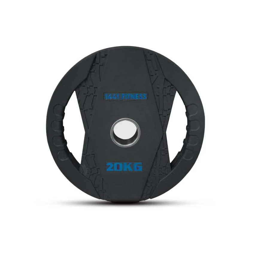 1441 Fitness Black Rubber Dual Grip Plate - 2.5 Kg To 20 Kg (Sold As Per Piece)