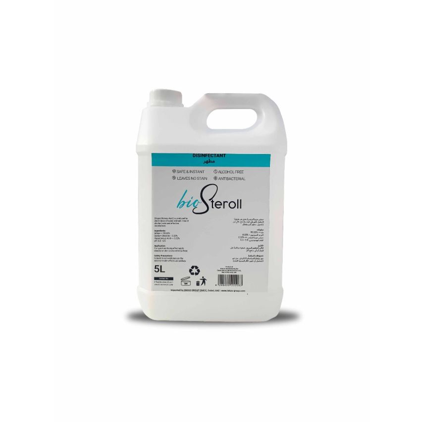 Biosteroll Natural Disinfectant & Sanitizer For All Surfaces & Skin, For Air & Water Disinfection, For Pets & Flowers 5l