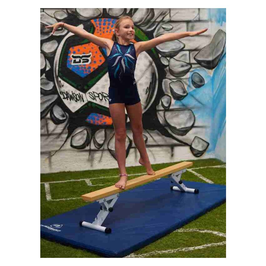 Dawson Sports Gymnastic Flat Mat - Blue (200cm x 100cm x 5cm)