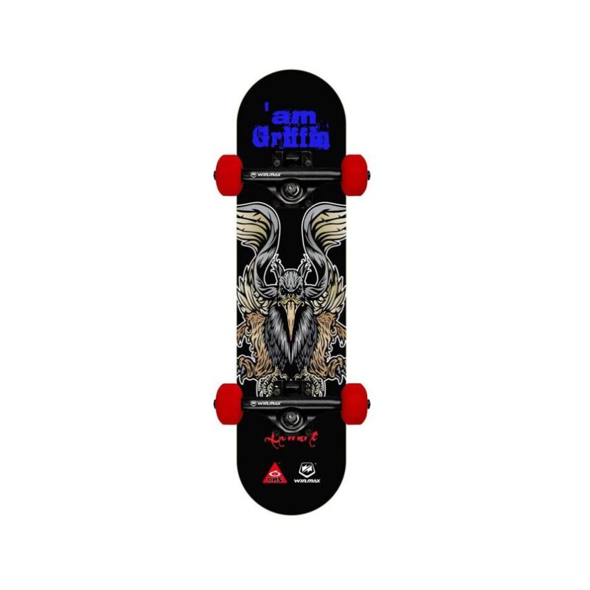 WinMax Skateboard for Professionals and Beginners, 8 Ply Deck, 50 x 36 mm PU Wheel