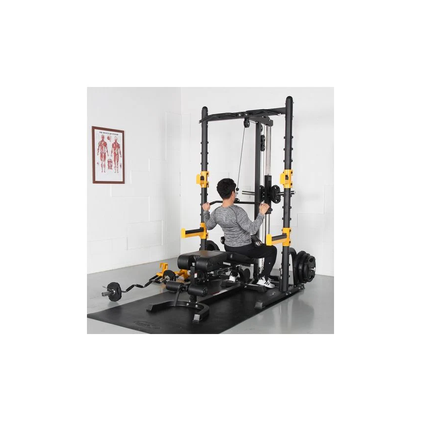 1441 Fitness Heavy Duty Multi Squat Rack with Lat Attachement - MDL66