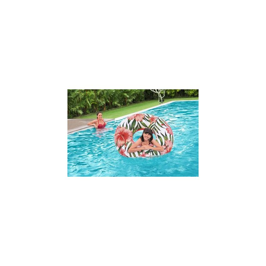 Bestway Tropical Palms Swim Ring 119cm