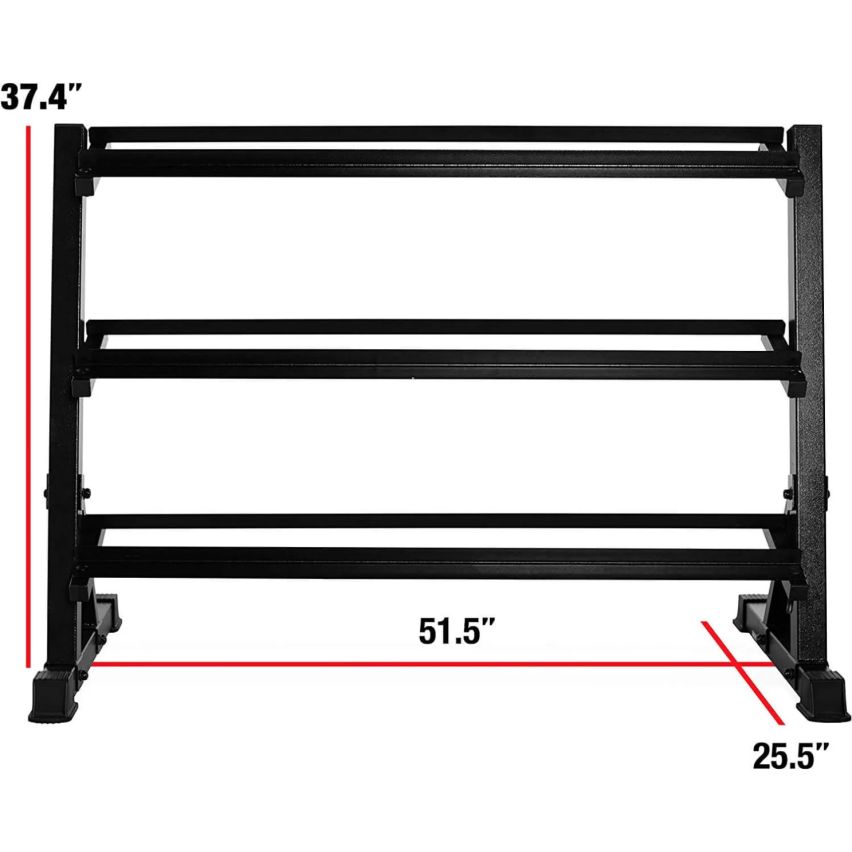 1441 Fitness 3 Tier Dumbbell Rack For 10 Pairs